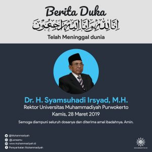 Tokoh Muhammadiyah Syamsuhadi Irsyad Tutup Usia