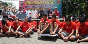Dua Bulan Polrestabes Surabaya Amankan Puluhan Pelaku Kriminal