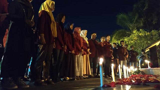 Mahasiswa IMM Surabaya Menggelar Malam Berkabung