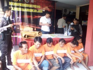 6 Pejudi Nger Digelandang ke Polres Bangkalan
