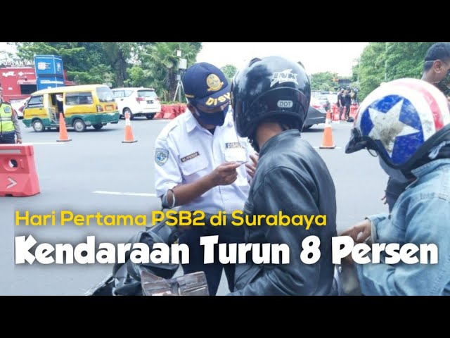 Hari Pertama PSB2, Kadishub Surabaya : Jumlah Kendaraan Turun 8 Persen