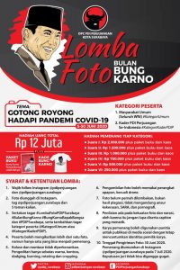 Meriahkan Bulan Bung Karno, PDIP Surabaya Gelar Lomba Foto dan Parikan Online
