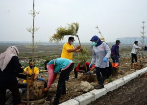 Risma Walikota Surabaya Hijaukan Kawasan TPA Benowo