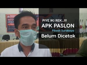 Ketua KPU Surabaya : APK Paslon Pilwali Surabaya Belum Dicetak