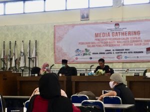 KPU Gelar Media Gathering Penetapan Walikota dan Wakil Walikota Surabaya