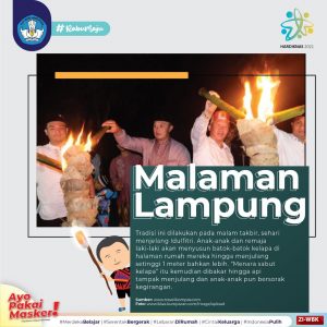 Bakar Menara, Tradisi Warga Lampung Dalam Menyambut Malam Takbiran