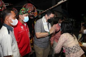 Reses Terakhir Politisi PSI Surabaya Disambut Kesenian Tari