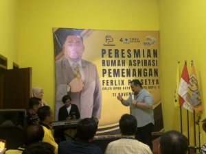 Caleg DPRD Surabaya Ferlix Prasetya Dirikan Rumah Aspirasi Pemenangan