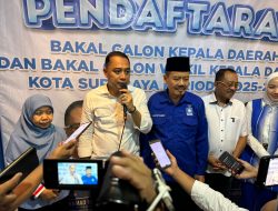 Diantar Puluhan Relawan, Eri-Armuji Daftar ke PAN Kota Surabaya untuk Pilkada 2024